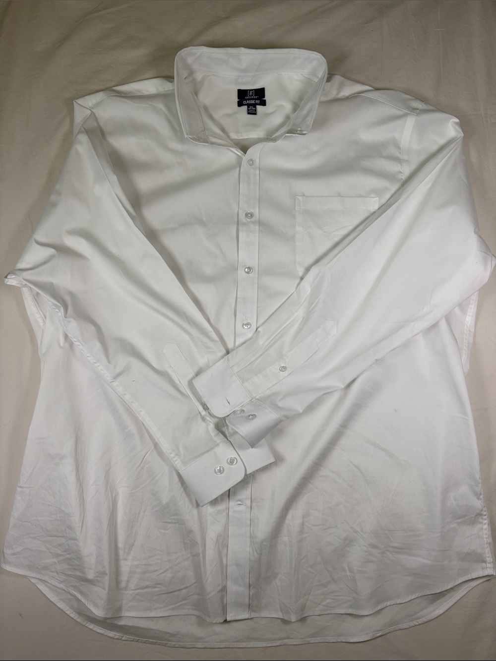 George White Men's Dress Shirt with Chest Pocket